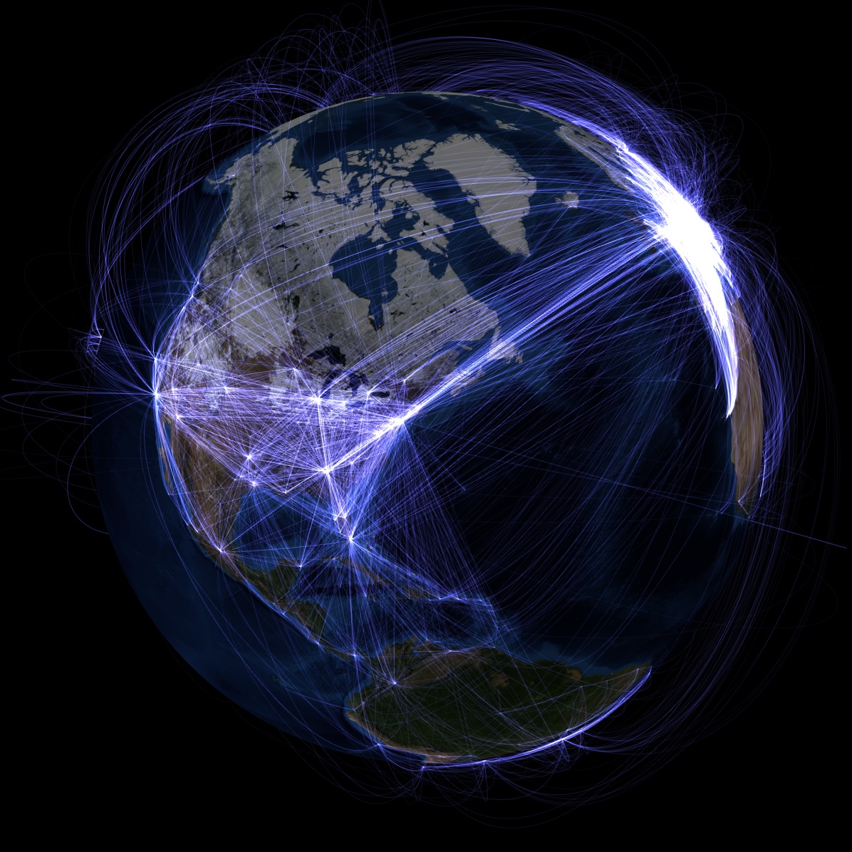 Airline on Globe